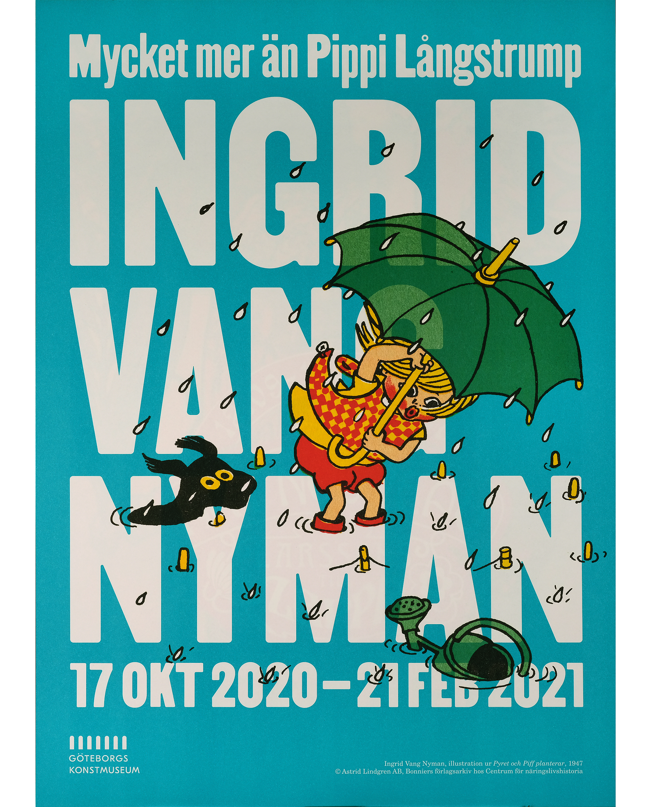 Utställningsaffisch, Ingrid Vang Nyman (Piff och Pyret) - 2