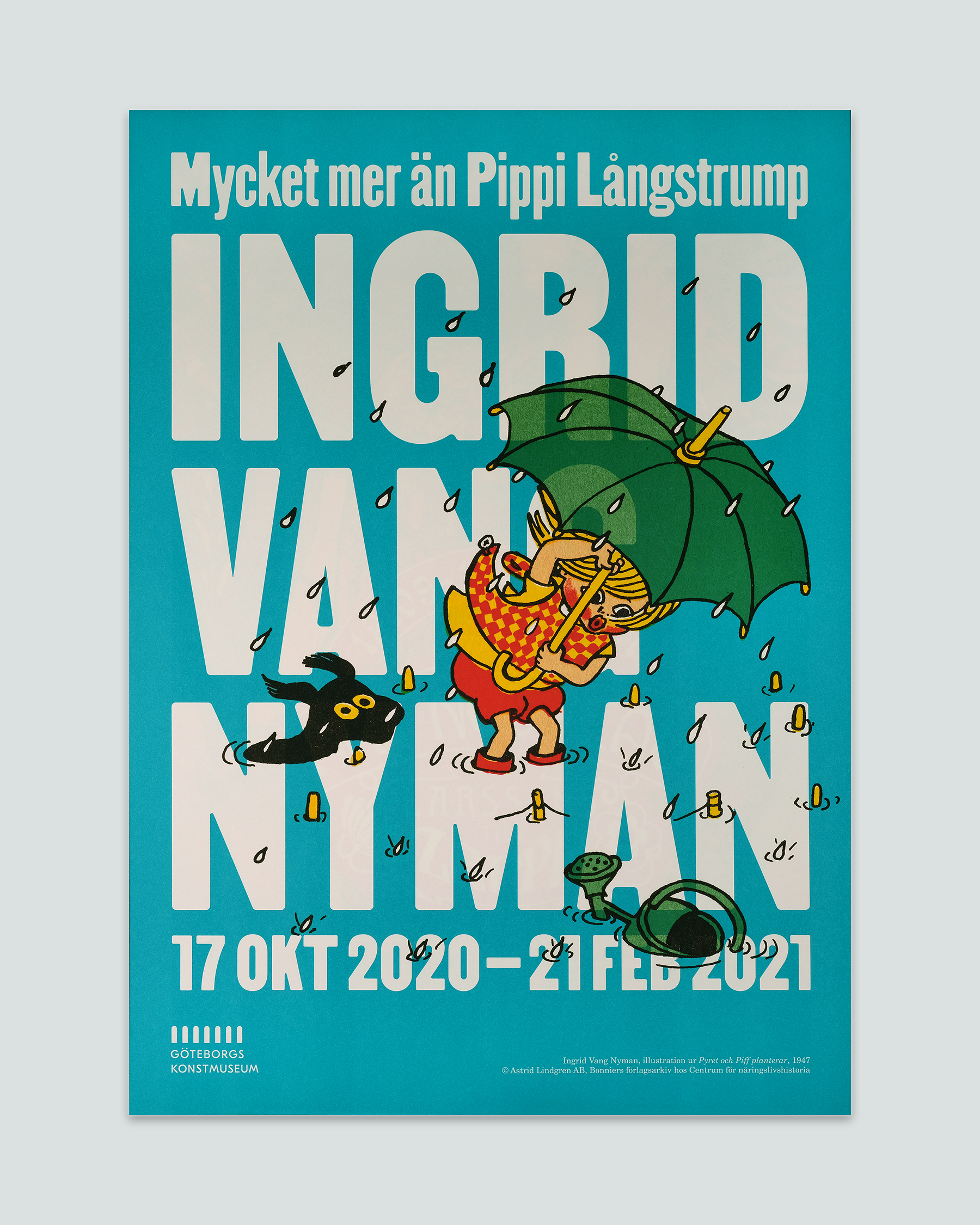 Utställningsaffisch, Ingrid Vang Nyman (Piff och Pyret)