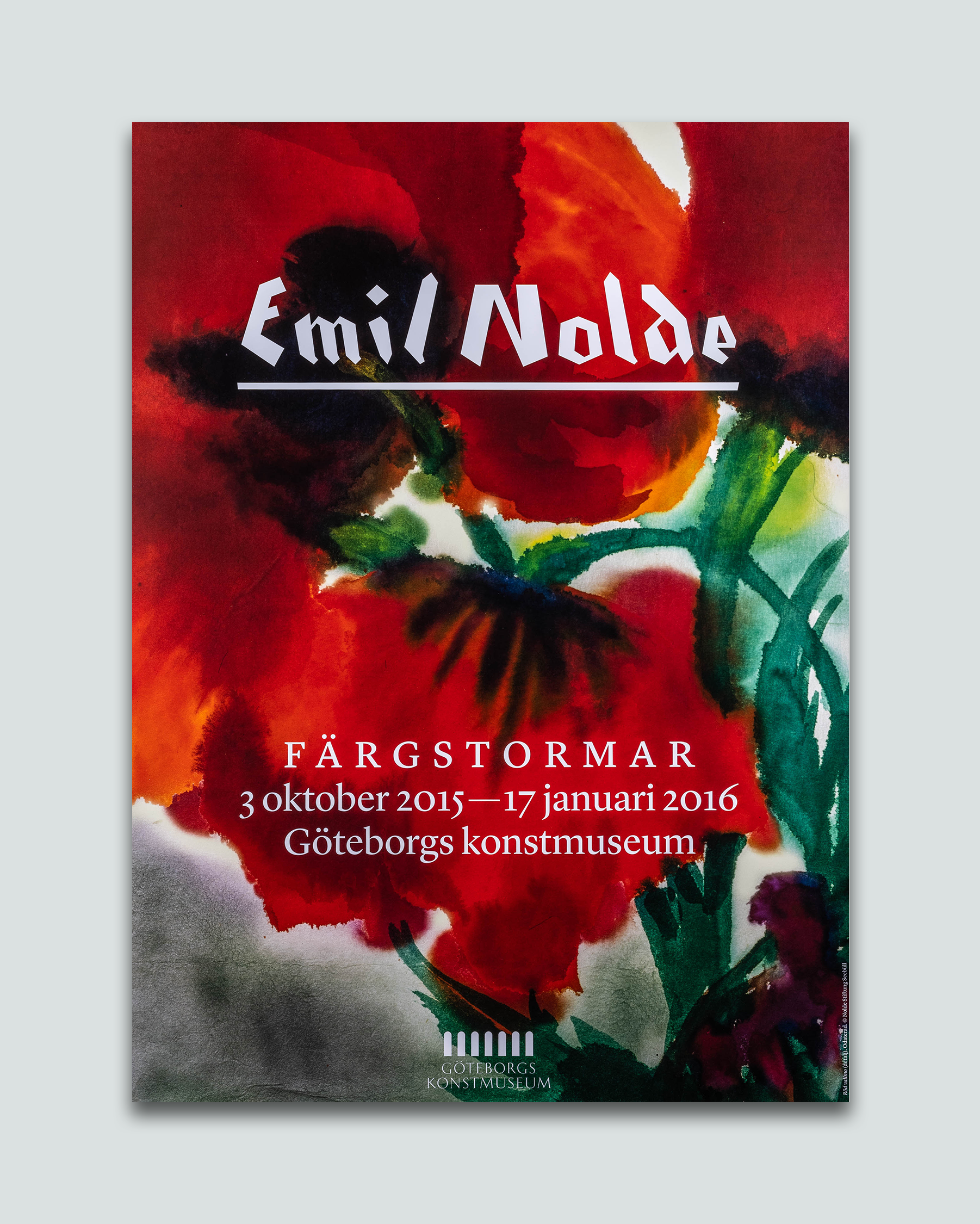 Utställningsaffisch, Emil Nolde (röd)