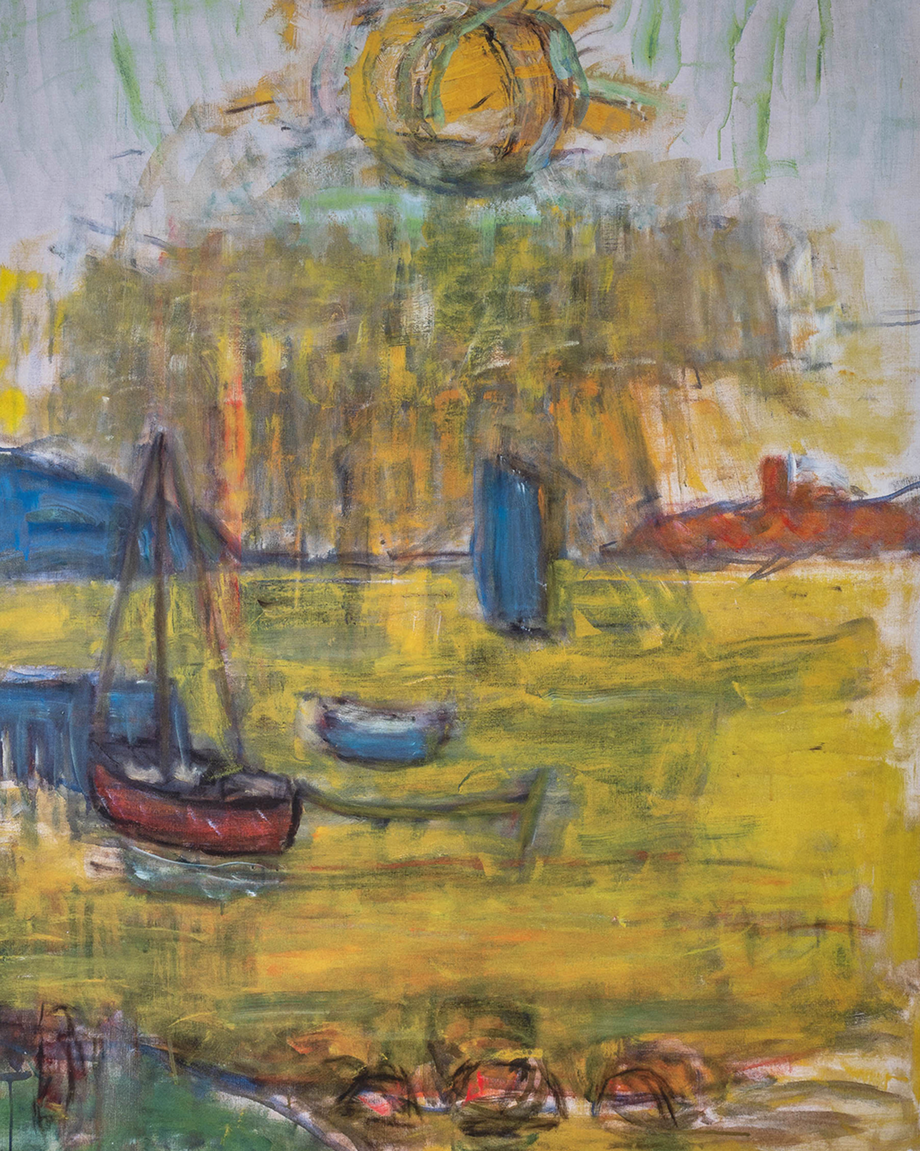 Affisch, Carl Kylberg, Soluppgång i hamn