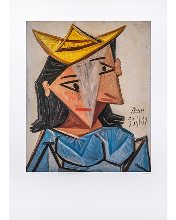 Affisch, Pablo Picasso, Halmhatten