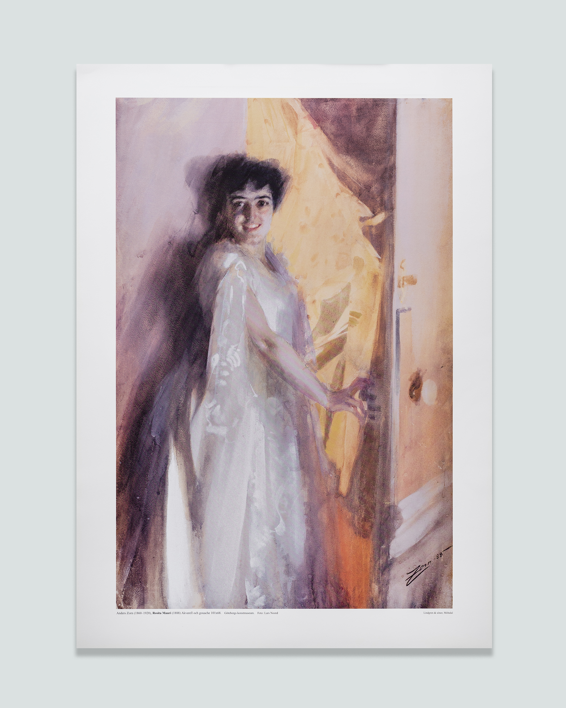 Affisch, Anders Zorn, Rosita Mauri