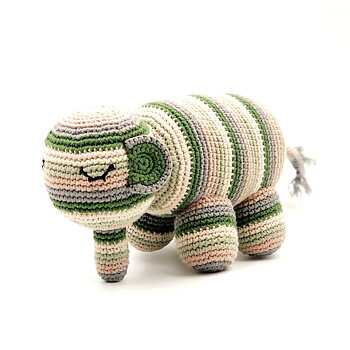 Elefant randig Gosedjur 30 cm - Ekologisk