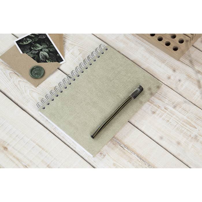 Bok Bigso A5 linj canvas linen - 4