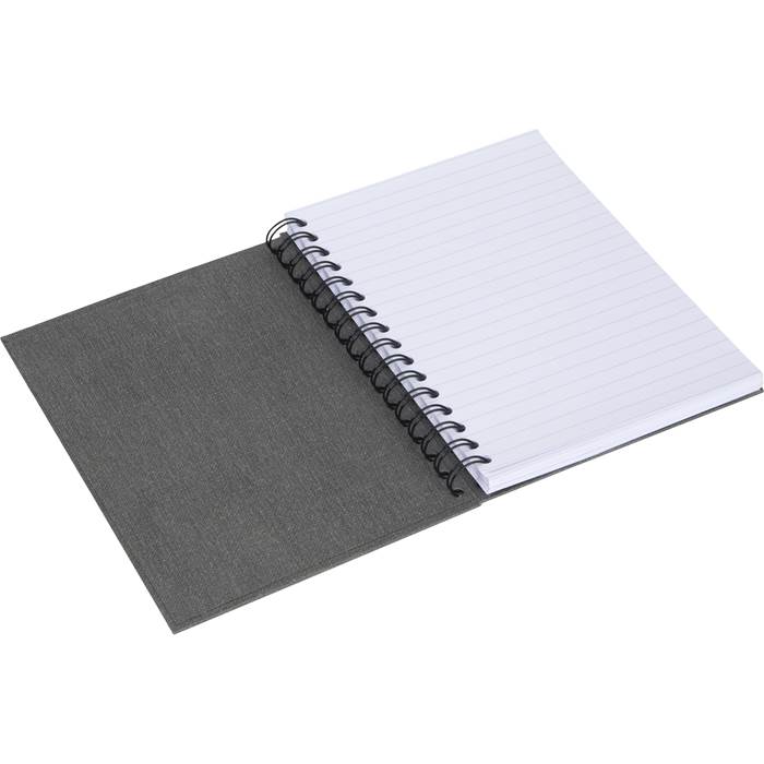 Bok Bigso A5 linj canvas grå - 12