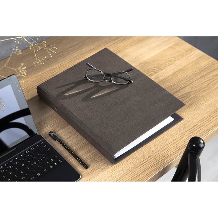 Ringpärm Bigso canvas brun - 3