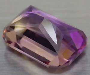 Piedra preciosa de ametrino natural genuina rara de lujo grande de 5,20 quilates - 2