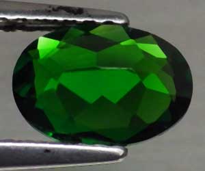0,98 ct Lujoso diopsido de cromo natural genuino de alta calidad - 2