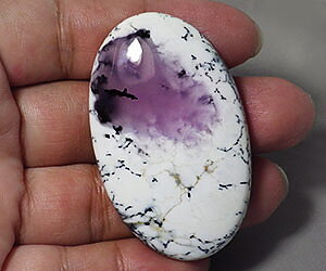 Piedra preciosa curativa de ágata dendrítica natural enorme y hermosa de 93,24 ct