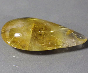 Piedra preciosa de cuarzo rutilo dorado completamente única de 22,67 ct muy grande - 2