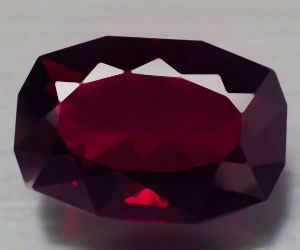Piedra preciosa granate piropo natural en forma de cojín de lujo grande de 4,46 ct - 3