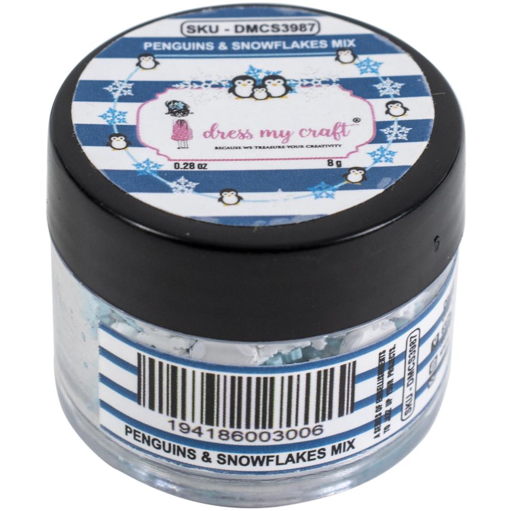 Dress My Craft- Shaker Elements - Penguins & Snowflakes Mix