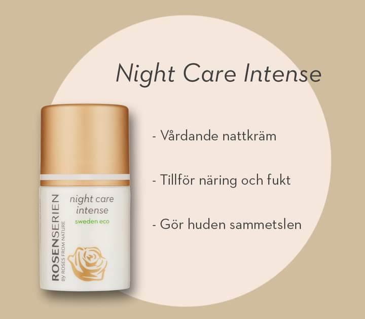 Night care intense - ekologisk nattkräm 50 ml -  Rosenserien - 2