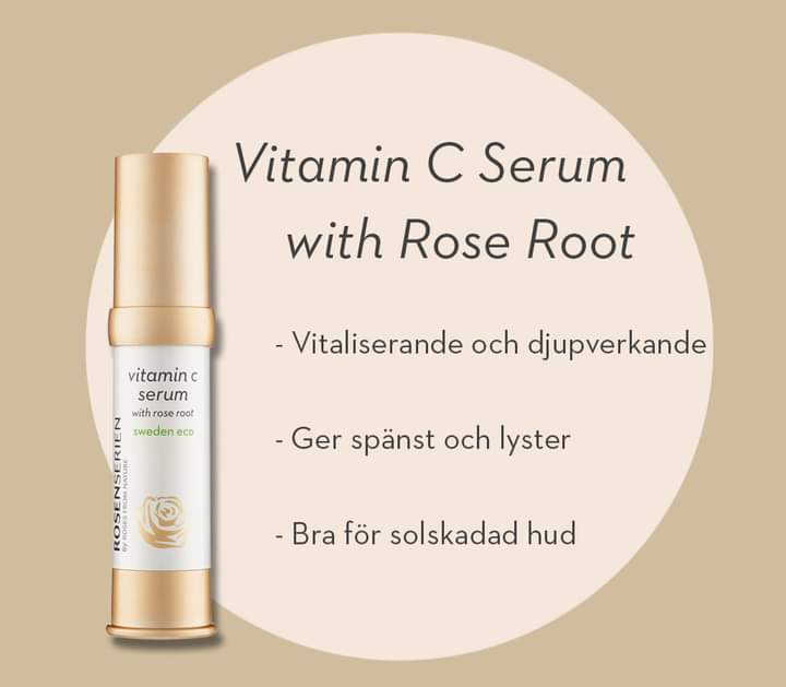 Vitamin C serum with rose root - ekologiskt C-vitamin serum 20 ml -  Rosenserien - 2