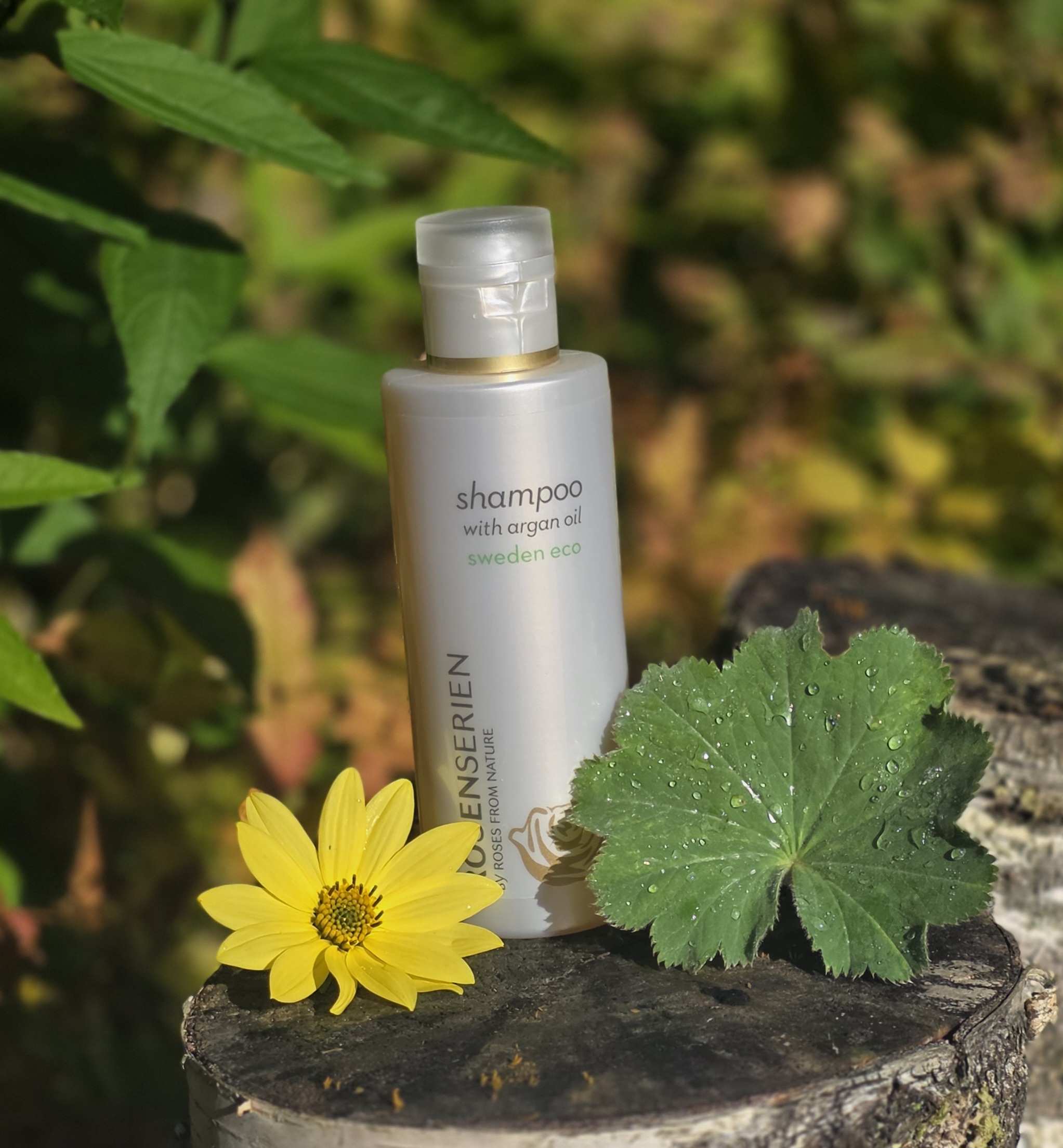 Shampoo with Argan oil - milt och krämigt schampo 200 ml -  Rosenserien