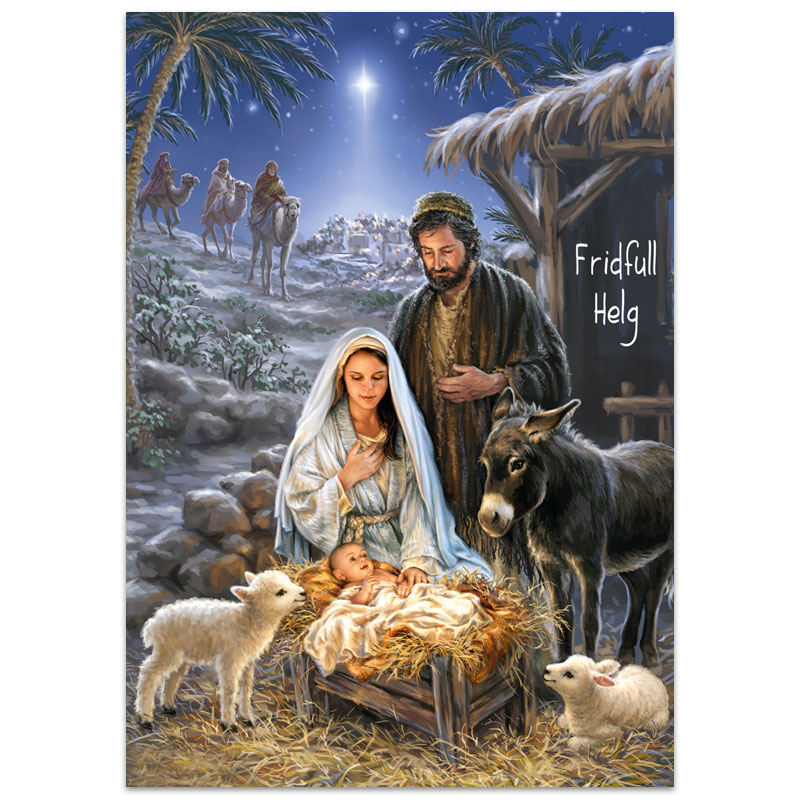 Julkort-Fridfull helg