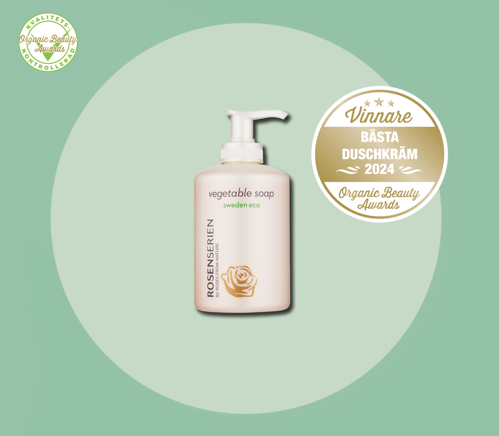 Vegetable soap - ekologisk vegetabilisk tvål 300ml -  Rosenserien