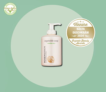 Vegetable soap - ekologisk vegetabilisk tvål 300ml -  Rosenserien