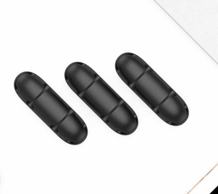 2-Pack - Kabelhållare – Effektiv Förvaring för Fyra Kablar - 2