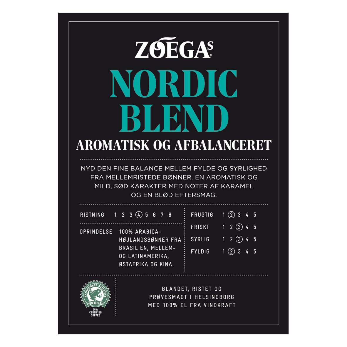 Brandingpaket Zoegas Nordic Blend Danska