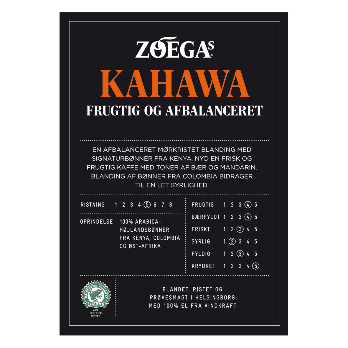 Brandingpaket Zoegas Kahawa Danska