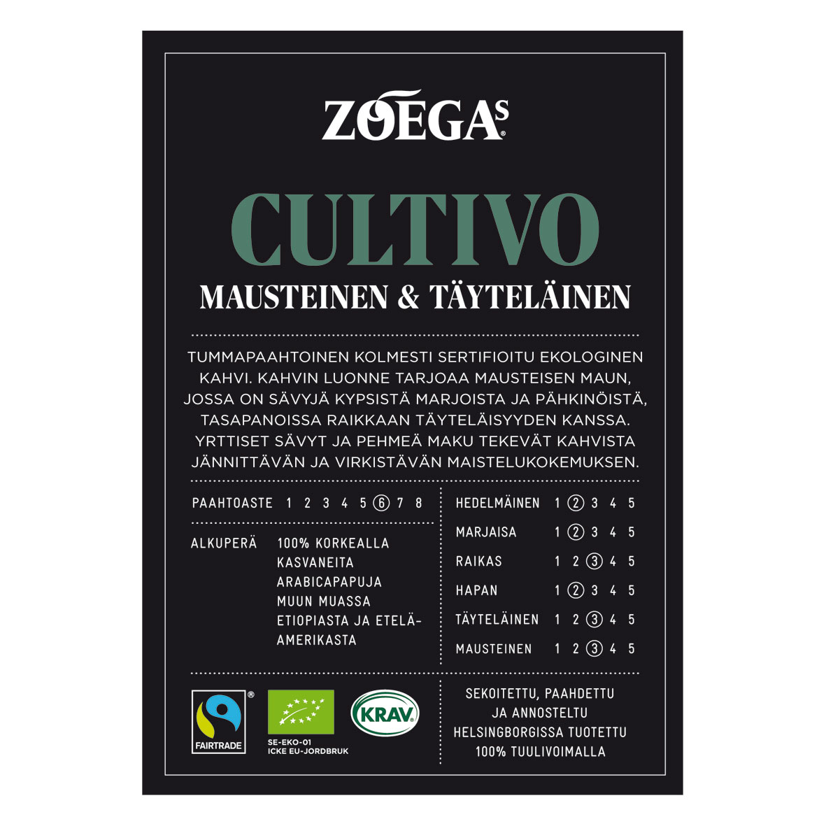 Brandingpaket Zoegas Cultivo Finska