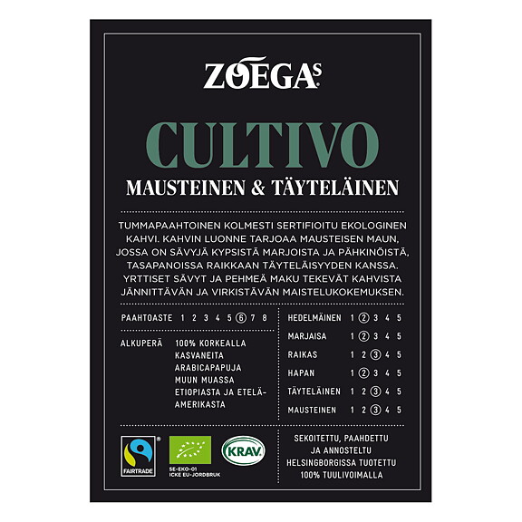 Brandingpaket Zoegas Cultivo Finska
