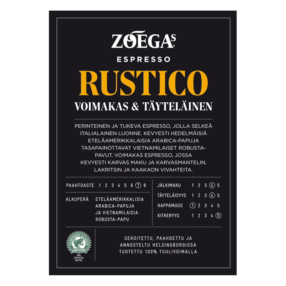 Brandingpaket Zoegas Rustico Finska
