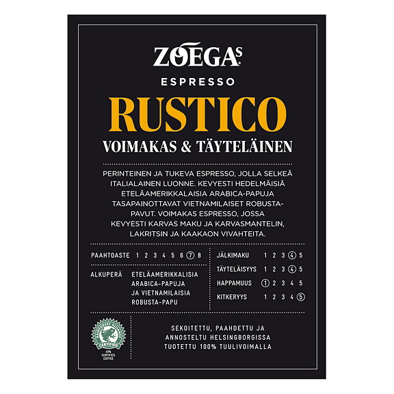 Brandingpaket Zoegas Rustico Finska
