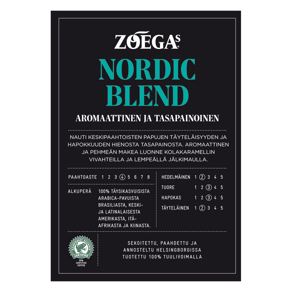 Brandingpaket Zoegas Nordic Blend Finska