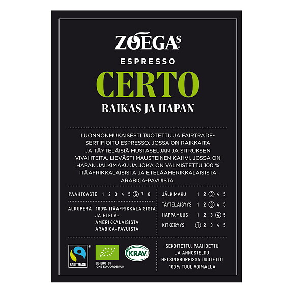 Brandingpaket Zoegas Certo Finska