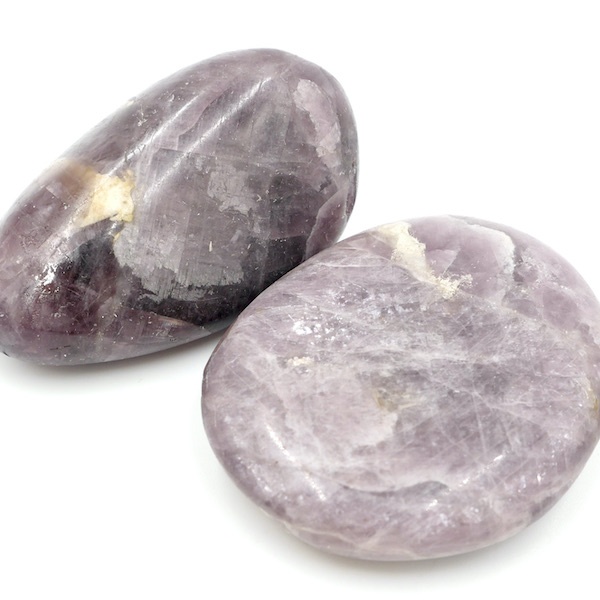 Pebbles "No Worry Stone" - Lila Anhydrit (Lila Angelit) AA kvalitet