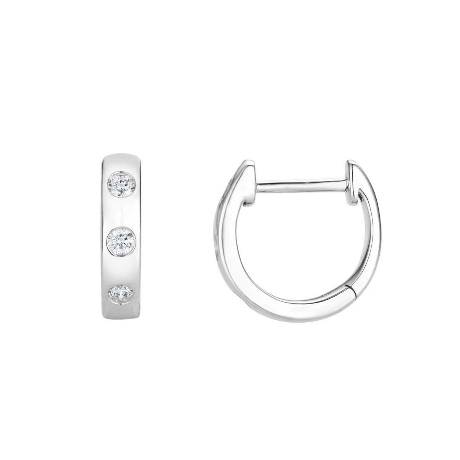 INLAY DIAMOND EARRINGS - 2