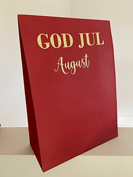 Presentpåse Jul God Jul med namn  