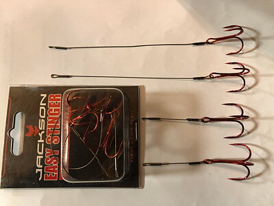 4-pack Jackson  Red Easystinger 12,5cm resp. 5cm, krok 1 resp 1/0
