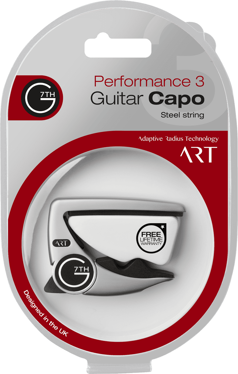 G7th Capo Performance 3 ART 6 string Silver