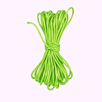 Satinsnöre rattail 2 mm – limegrön