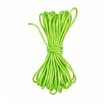 Satinsnöre rattail 2 mm – limegrön