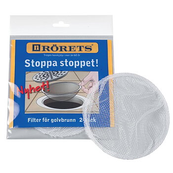 GOLVBRUNNSFILTER DIA 15CM 2-PACK