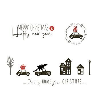 ALEXANDRA RENKE -"ClearStamp 'Driving home for christmas'"