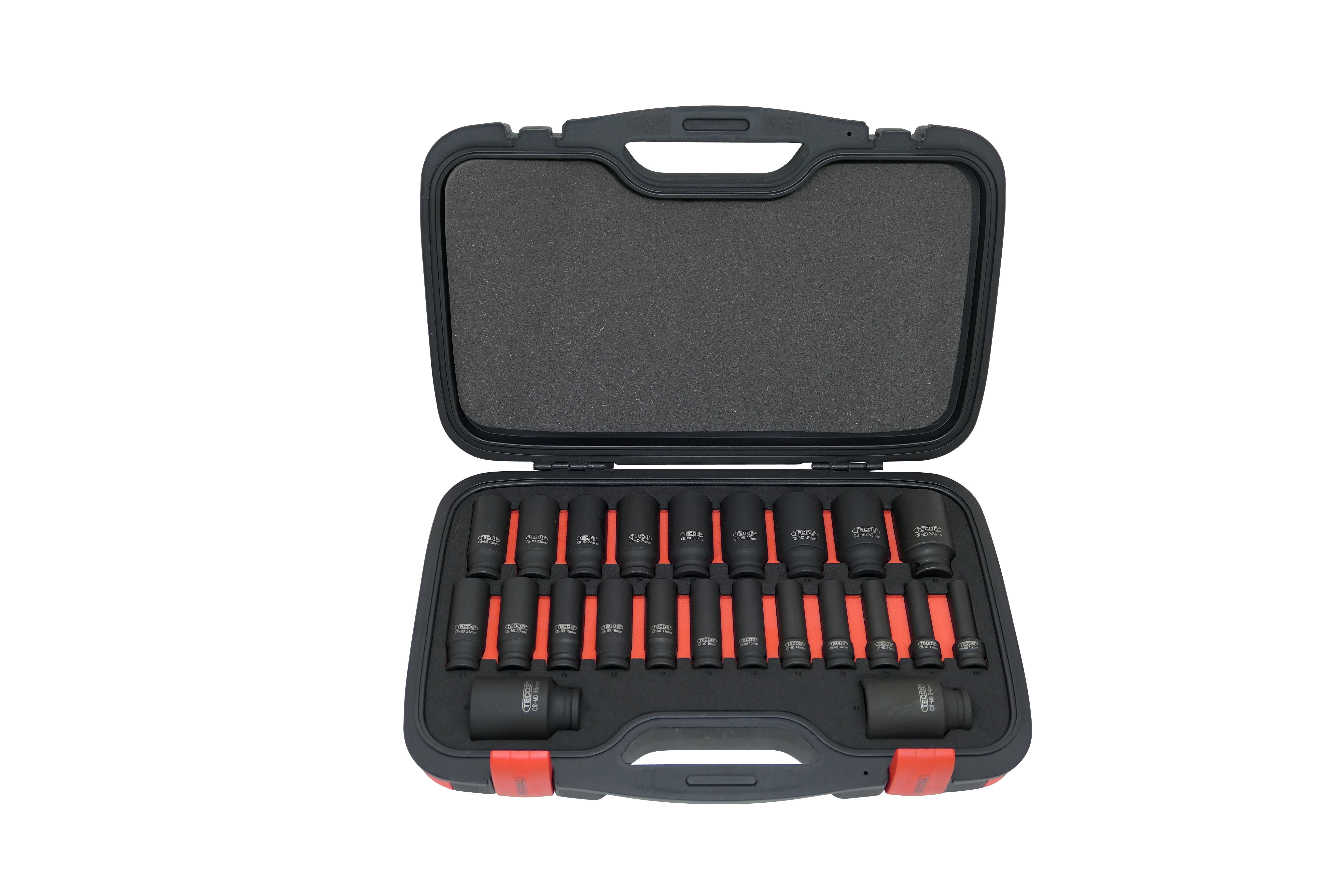 Power sleeve set 1/2" 23 pieces Long, Tecos
