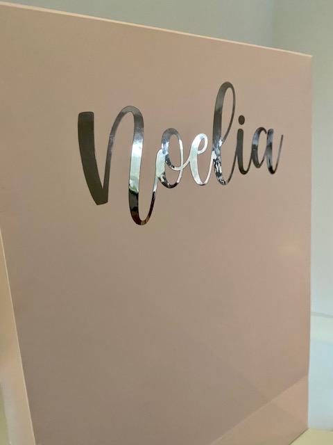 Presentpåse med namn Lyx Rosa  - 4
