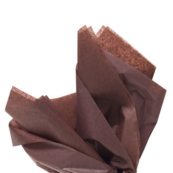 Silkespapper Chokladbrun 24-ark