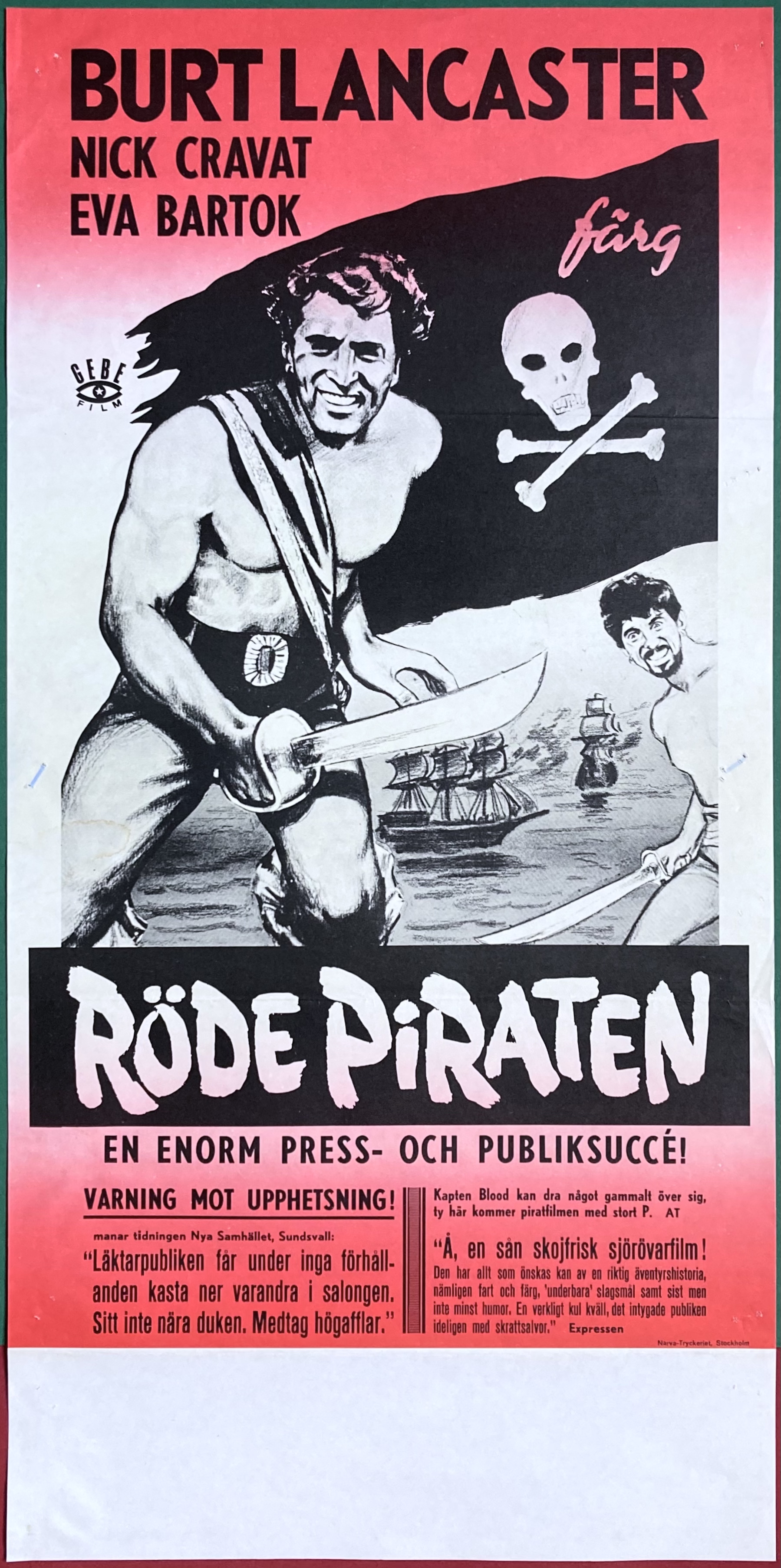 THE CRIMSON PIRATE (1952)