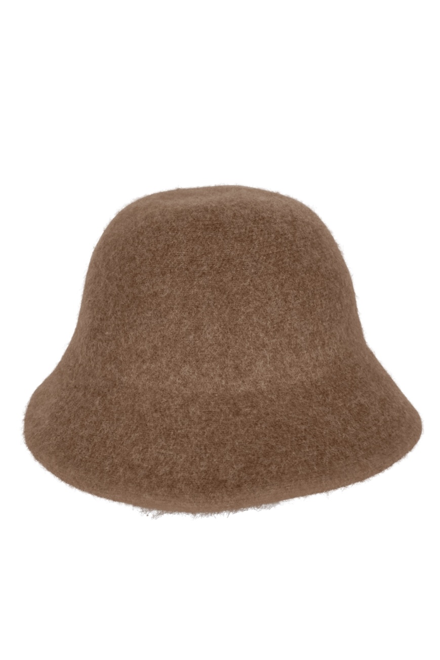Black Colour - Belindo Wool Hat Camel - 2