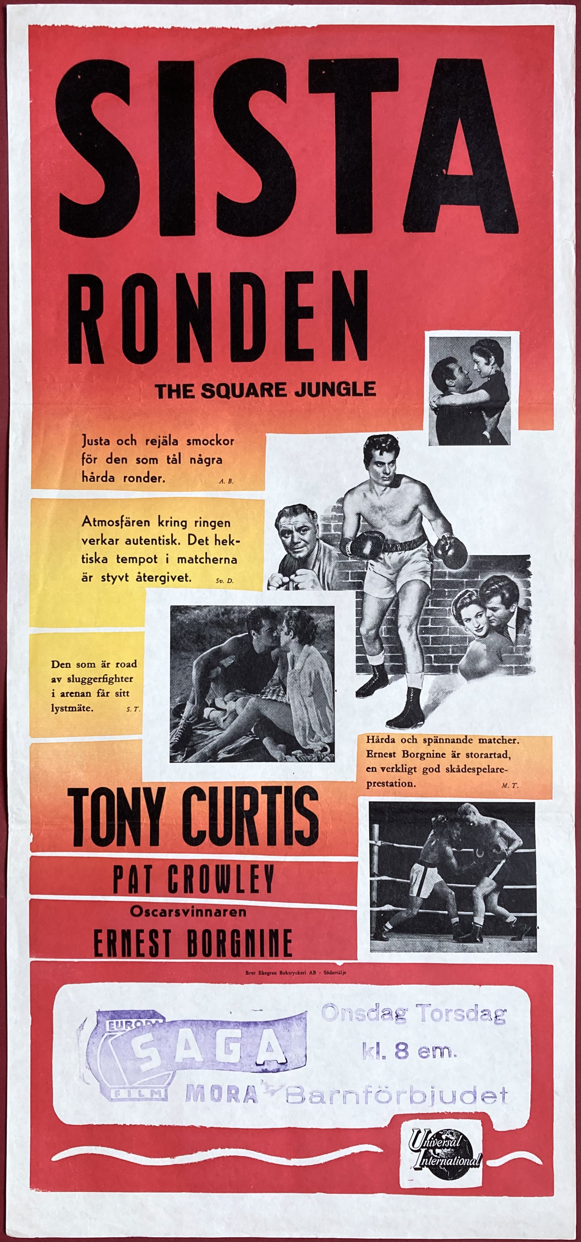 Nostalgipalatset THE SQUARE JUNGLE (1955)