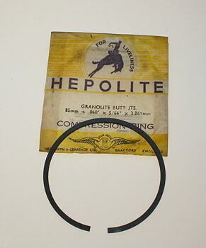 Pistonring  86,52x1,98 mm  (85 mm + .060" x 5/64 ") NOS Hepolite