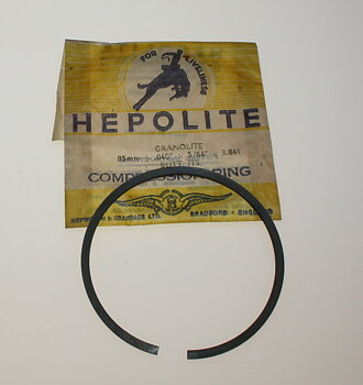 Kolvring  86,00x1,98 mm (85 mm + .040" x 5/64 ") NOS Hepolite