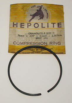 Kolvring  77,75x2,50 mm (76 mm + .070 " x 2,5 mm) NOS Hepolite