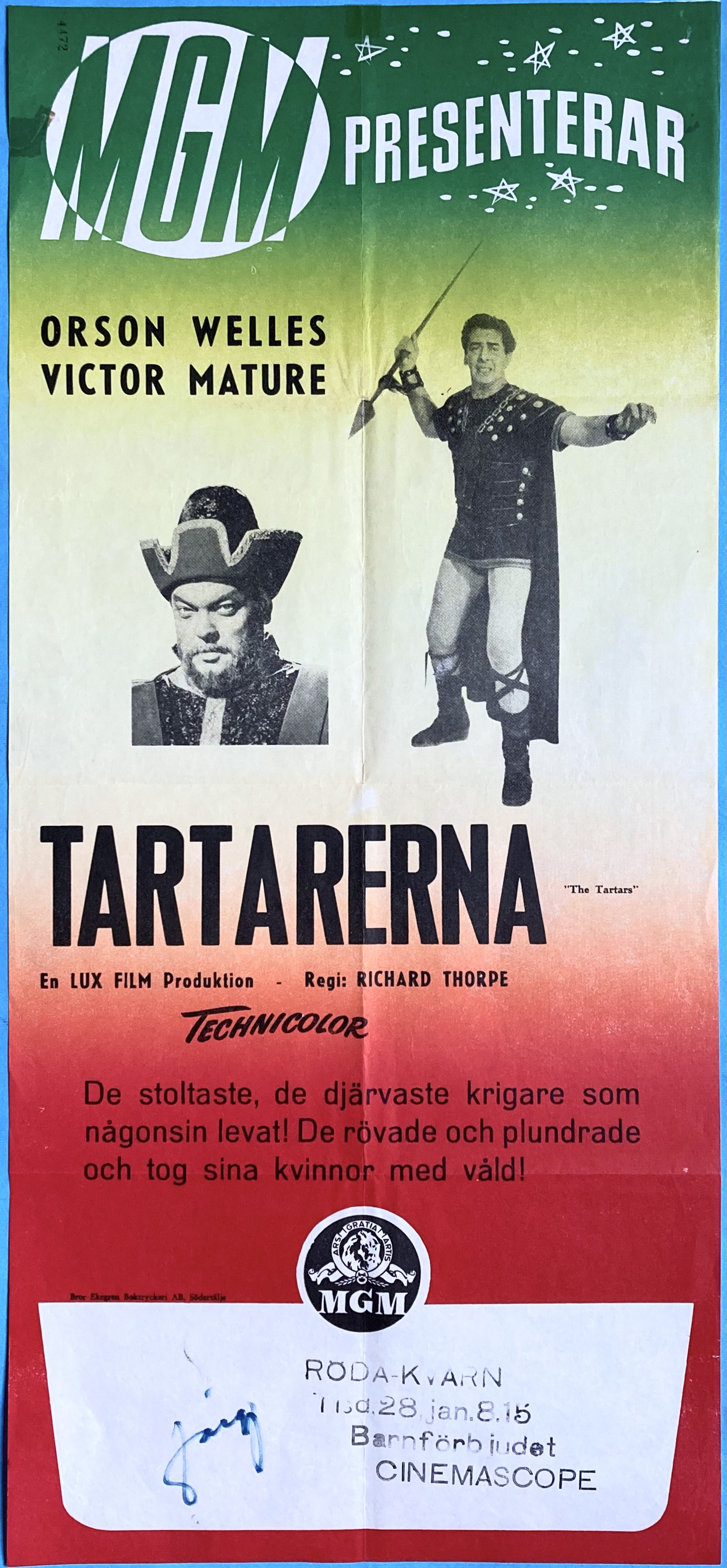 TARTARERNA (1961)